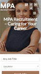 Mobile Screenshot of mparecruitment.co.uk