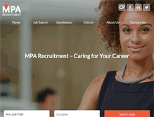 Tablet Screenshot of mparecruitment.co.uk